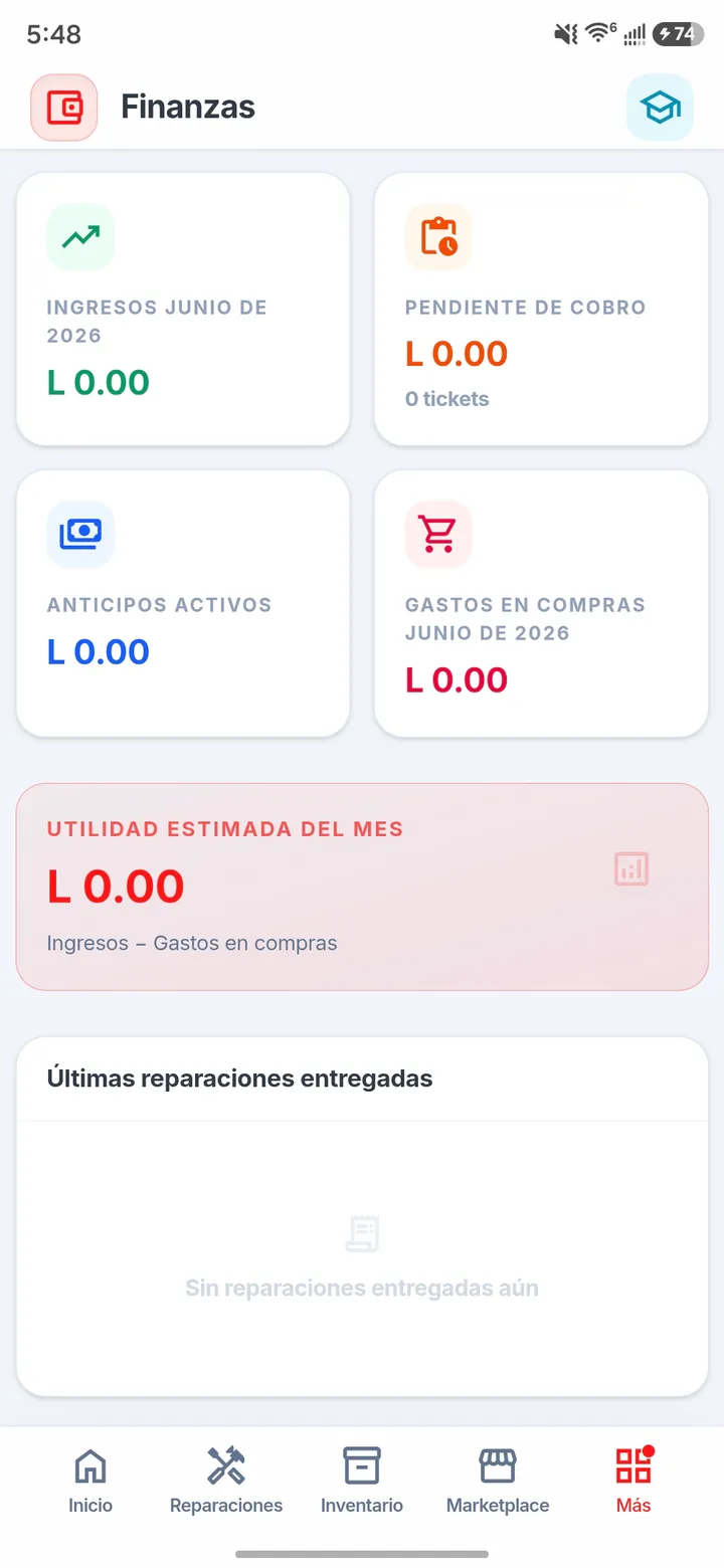 Control Financiero y Utilidad Estimada